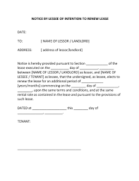 36 Best Lease Renewal Letters Forms Word Pdf