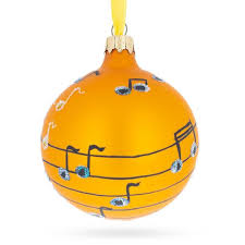 Musical instruments glass blown ornaments for christmas tree, flute. Saxophone Music Lover Glass Ball Christmas Ornament 3 25 Inches