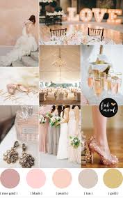 Rose Blush Gold Wedding Theme Wedding Color Palette