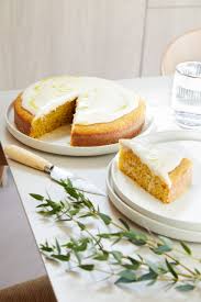 olive oil cake crème fraîche glaze