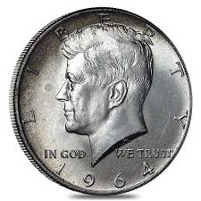 100 Face Value Bag 200 Coins 90 Silver 1964 Kennedy Half Dollars 50c Circulated