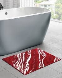 red bath mats for home kitchen by