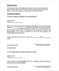 Notary Wording Examples Ny And Notarized Statement Of Consent Sample