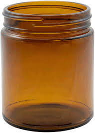 6 Oz Amber Glass Jars Without Caps Br