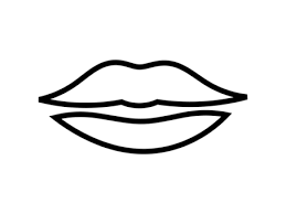 free vectors lip kiss line icon black