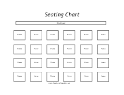 Free Seating Chart Template Word