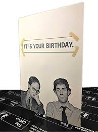 Get up to 35% off. Amazon Com The Office Birthday Card Jim And Dwight The Office Cards The Office Quotes The Office Gifts Audio Greeting Card It Is Your Birthday Handmade