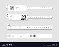 Wristband Template Set Vector Image