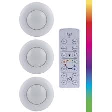 Energizer 3pk Led Puck Light Wireless Color Changing Cabinet Lights With Remote White Target