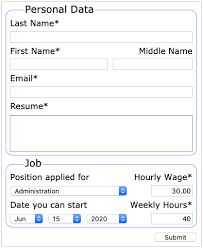 To ensure your job application email gets a response, follow these dos and don'ts. Job Application Sample Form Fluid And Responsive Html Forms
