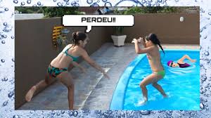 Desafio da piscina com as minhas amigas. Desafio Da Piscina 2 Youtube