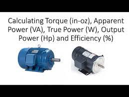calculating torque appa power