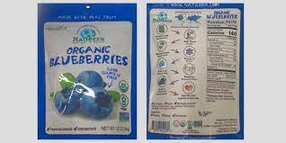 freeze dried blueberries recalled due