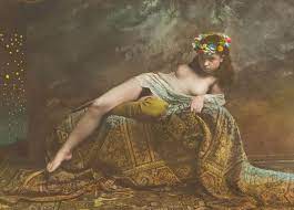 Jan Saudek | Prints and Multiples prev. for Sale | Reclining nude with  coronet of flowers
