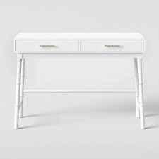 Whether you prefer sleek modern secretaries or impressive executive desks, hooker furniture has the ideal office furniture solution for you. Oslari Wood Writing Desk With Drawers White Opalhouse Target