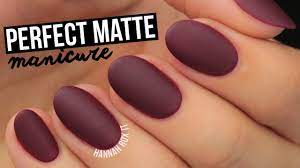 how to get the perfect matte mani