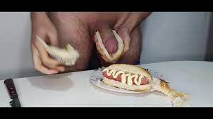 Food Porn #3 - Hot Dogs - Smearing my Dick in Toppings - Pornhub.com