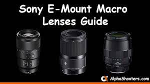 sony e mount macro lenses guide alpha