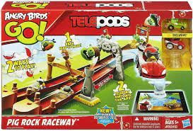 Angry Birds Go Telepods Pig Rock Raceway Set B00di470a8 for sale online