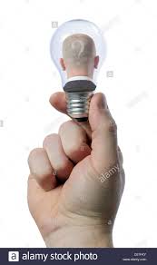 Man In Light Bulb Creativity Concept Stock Photo 54870367