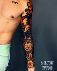 Russian Ethnic Tattoo Sleeve Cela Ruka Tattoo Tetování Návrhy