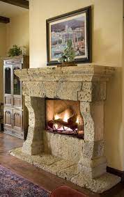 Antique Stone Fireplace Mantels