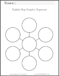 Bubble Map Graphic Organizer Worksheet Free To Print