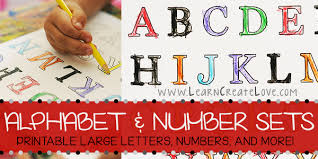 printable letters numbers