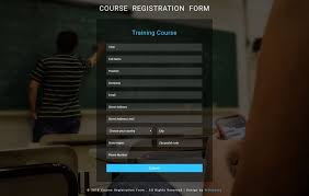 course registration form flat