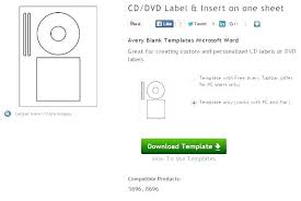 Disc Label Template