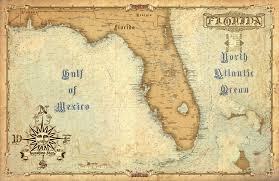 This Vintage Style Map Of Florida Is The First Of A Brand