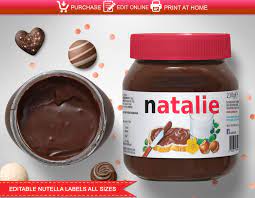 Label printer for your small business ! Nutella Label Printable Nutella Label Nutella Printable Labels