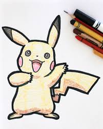 how to draw pikachu from pokemon draw