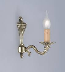 Brass Wall Lamp With Candles Made In