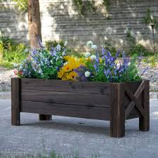 Outsunny Wooden Garden Raised Bed