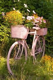 Bicycle Flower Planters For The Garden