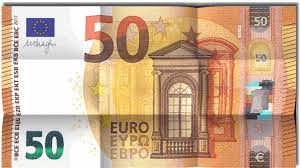 Euroscheine als scheck,.den man natürlich nicht wirklich einlösen kann. 50 Euro Schein Zum Ausdrucken