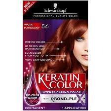 Schwarzkopf Keratin Color Anti Age Hair Color Cream 5 6 Warm Mahogany