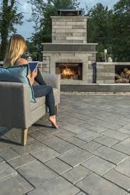 Stylish Modern Outdoor Fireplace