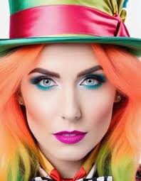 raving mad hatter costume women face