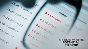 Stock quotes come to us from trusted data providers. 20 Stocks With The Potential To Drop