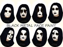 the sims resource black metal face paint