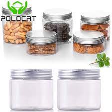 polocat clear plastic jar and lids