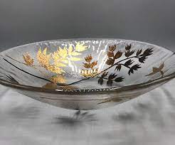 Clear Glass Serving Fruit Display Bowl