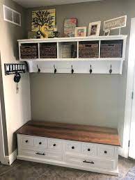Entryway Coat Rack And Bench Wall