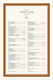 Contemporary Wedding Seating Chart