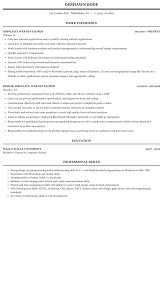 associate web developer resume sample