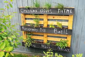 Vertical Pallet Herb Garden