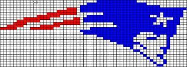 Chemknits New England Patriots Logo Knitting Charts Large