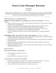 New grad nurse resume template. Nurse Case Manager Resume Sample Resume Companion